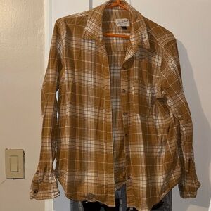 Universal Thread Brown Plaid Button Down Shirt